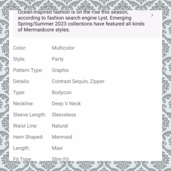 Sleeveless Deep V Neck and Back Baby Blue and Black Formal Gown - Picture 7 of 12